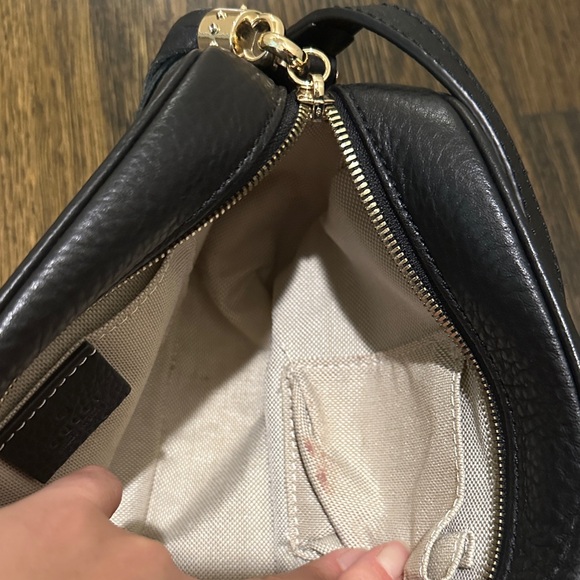 Black Leather Crossbody Bag - Picture 3 of 3